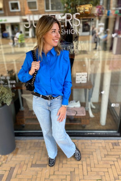 Homage jeans Poplin blouse - Electrice blue