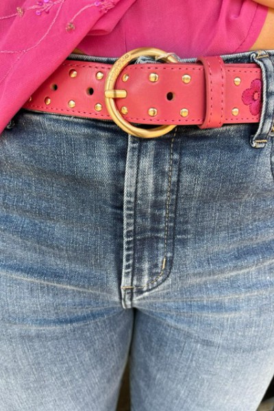 Fabienne Chapot Flower studded belt 