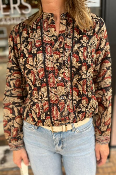Maison hotel Nina blouse - Amber caramel  