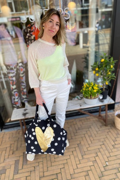 10 Days Sweater thin knit ecru 