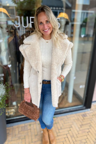 Ibana Gilet Cilke - Creamwhite
