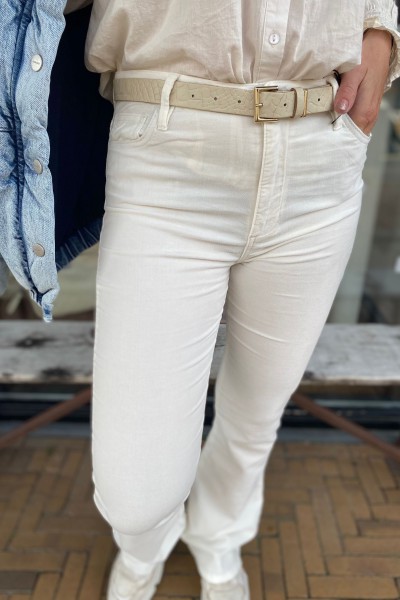 Homage jeans Jane flair - Colored velvet off white