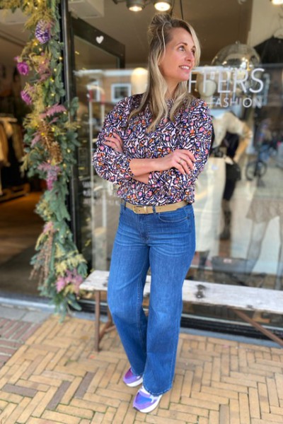 Minus Selia blouse-Ash rose print