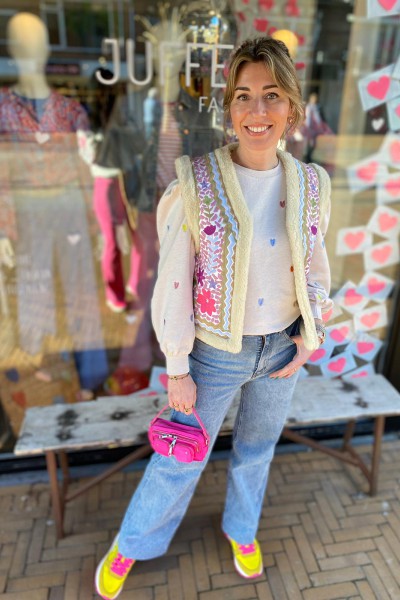 Fabienne Chapot jimmy gilet violet