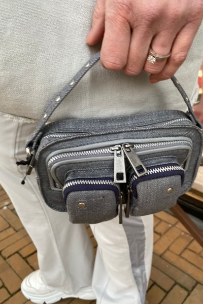 Nunoo Bag Helena denim mix grey