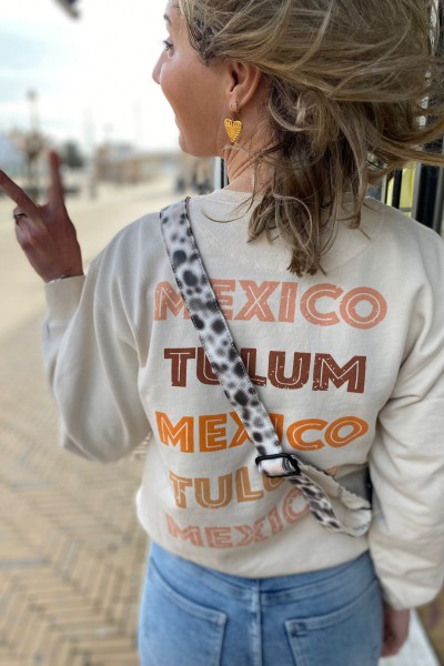 Circle of trust Peggy sweater Mexico Tulum cremekleurig