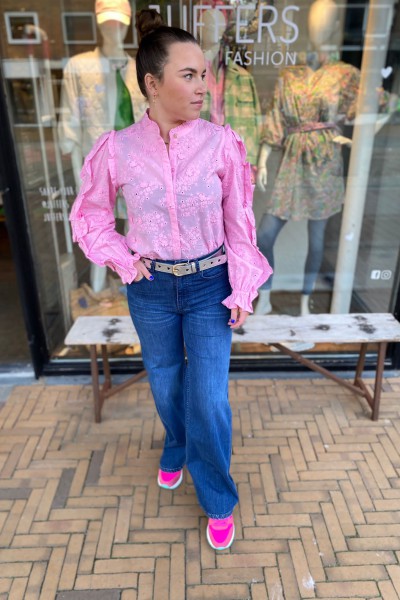 Fabienne Chapot blouse Fien  pink Candy 