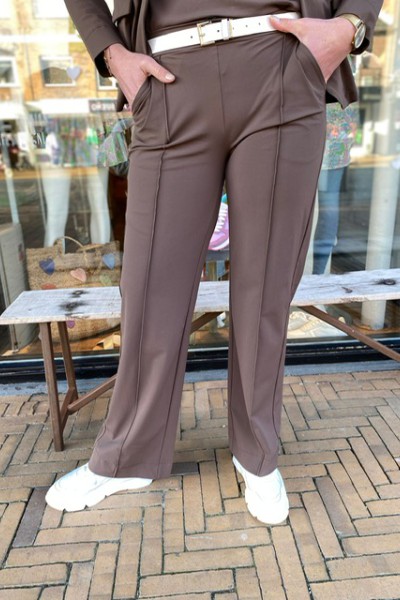 Aime Balance Serenity straight pants Bronze