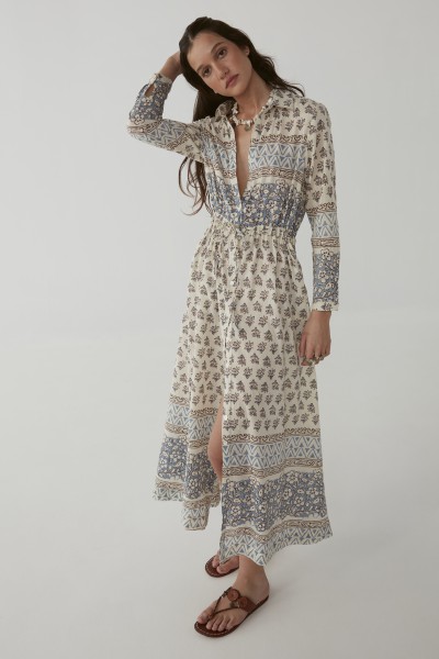 Maison Hotel Justine Midi dress corfu white
