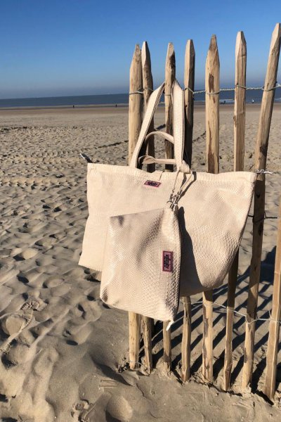 Bag & Mini Bag croco ivory