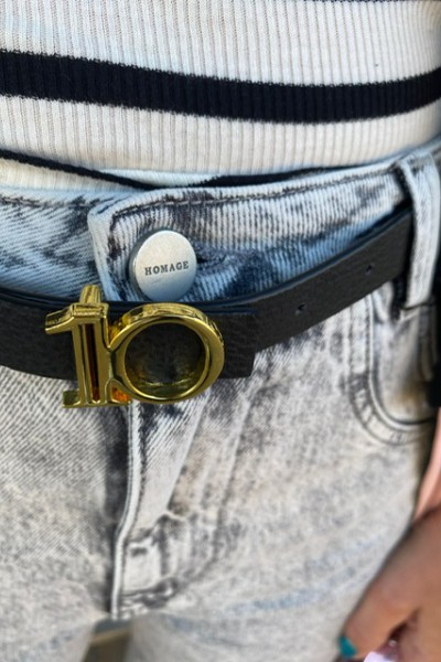 10 Days Monogram belt - Black 