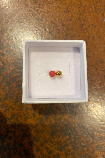 Lulu Copenhagen double color ball cherry gold 
