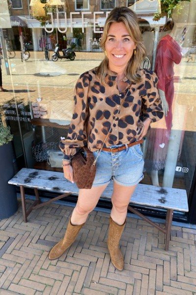 By-Bar Rikki cheeta blouse - Cheetah print