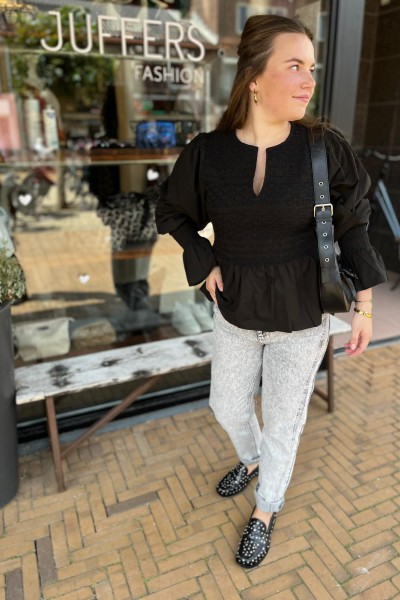 Ibana Torana Black-Black Blouse